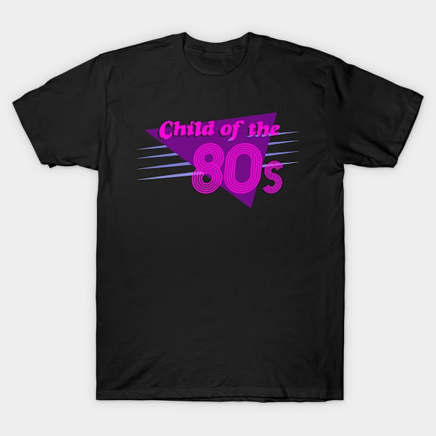 Child of the 80s Retro Style T-Shirt by Brad T